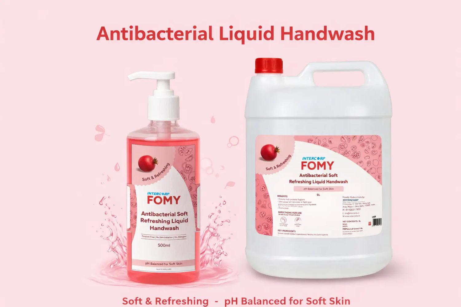 Fomy Antimicrobial Liquid Toilet Soap Range