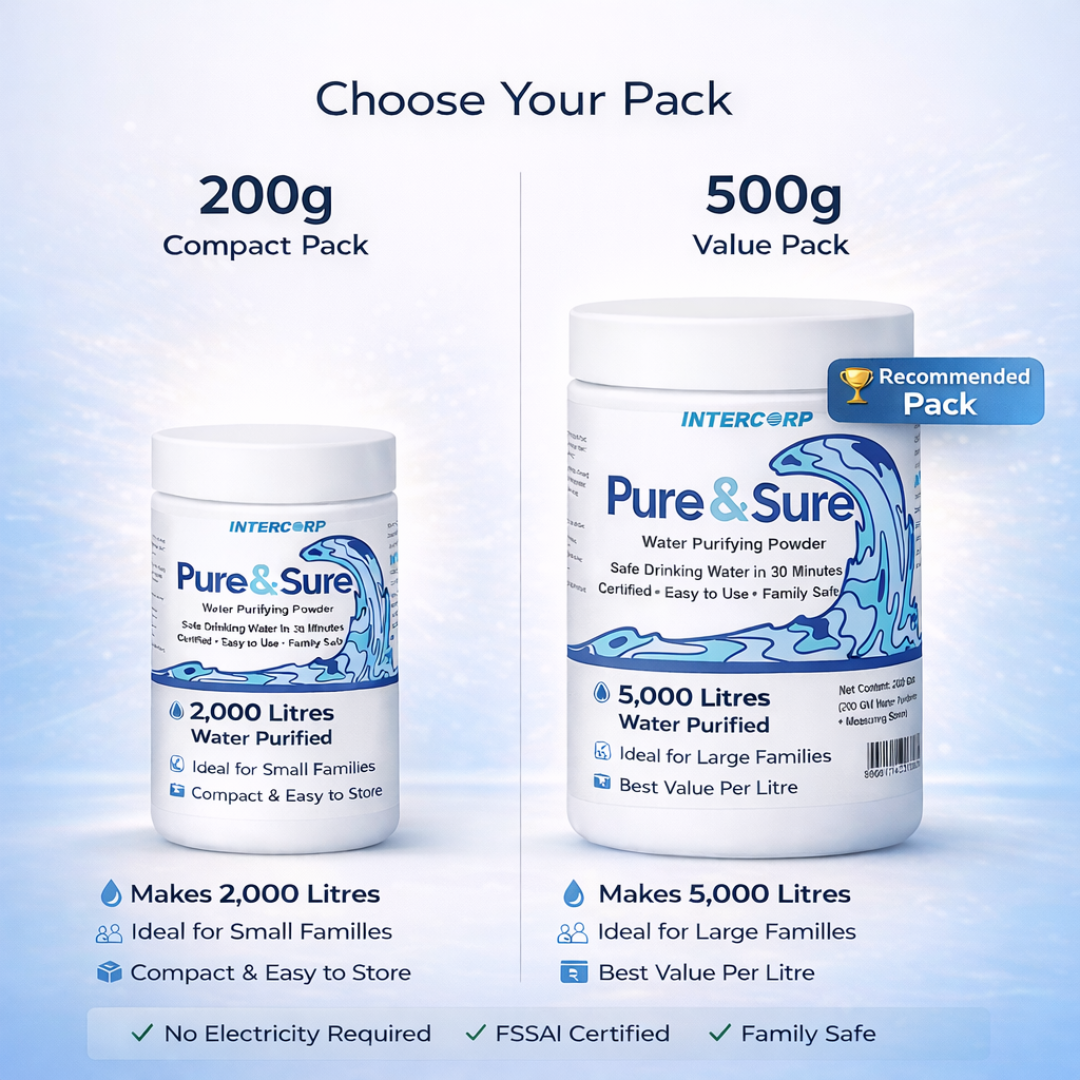 Water Purifying Powder - Pure & Sure - Pure & Sure