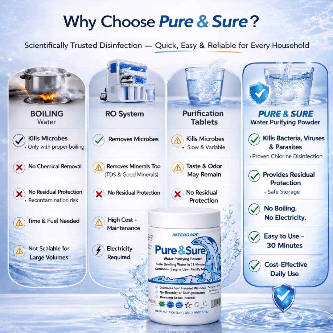 Water Purifying Powder - Pure & Sure - Pure & Sure