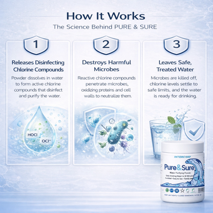 Water Purifying Powder - Pure & Sure - Pure & Sure