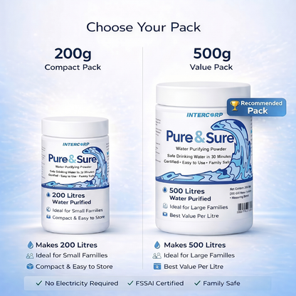 Water Purification Powder - Pure & Sure Intercorp