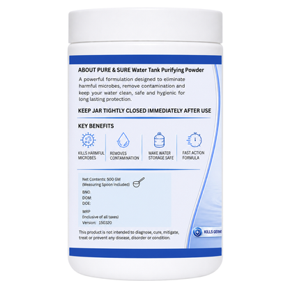 Water Tank Purifying Powder - Pure & Sure Pure & Sure