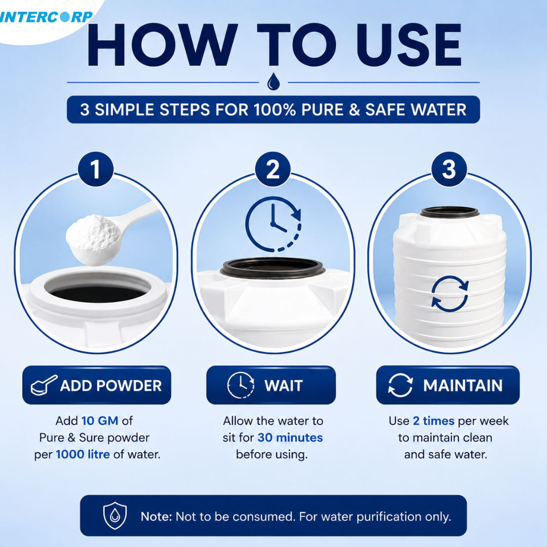 Water Tank Purifying Powder - Pure & Sure Pure & Sure