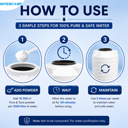Water Tank Purifying Powder - Pure & Sure Pure & Sure