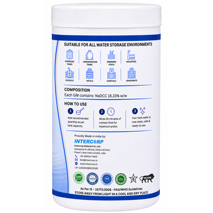 Water Tank Purifying Powder - Pure & Sure for Clean and Safe Water